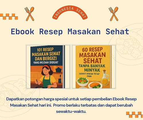 Jual Ebook Resep Masakan Sehat Dan Bergizi Di Tanah Laut | Tinggal Download